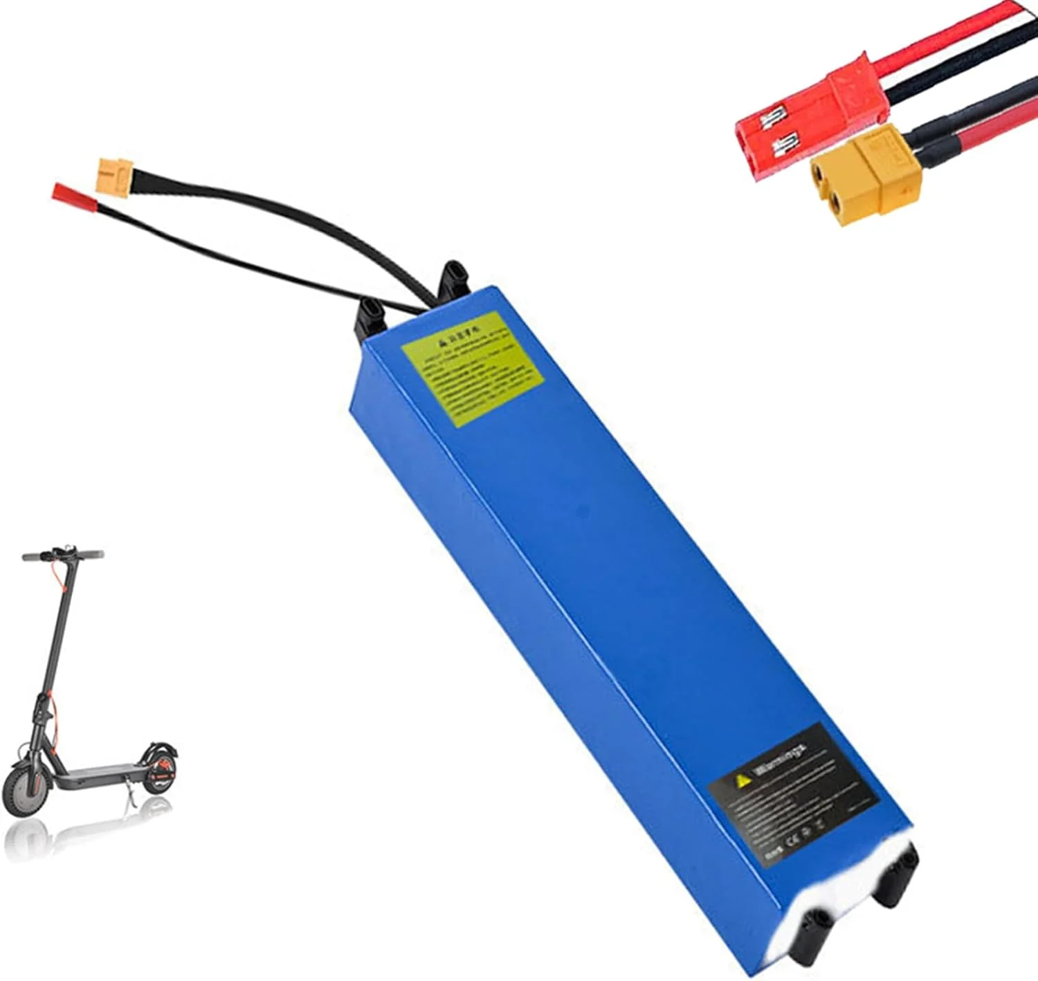 بسته باتری اسکوتر برقی 36 ولت 6 آمپر ساعت، 7 آمپر ساعت، 10.4 آمپر ساعت جایگزین باتری داخلی اسکوتر با پورت XT60 و JST برای اسکوترهای M365، 36 ولت، 7.8 آمپر ساعت