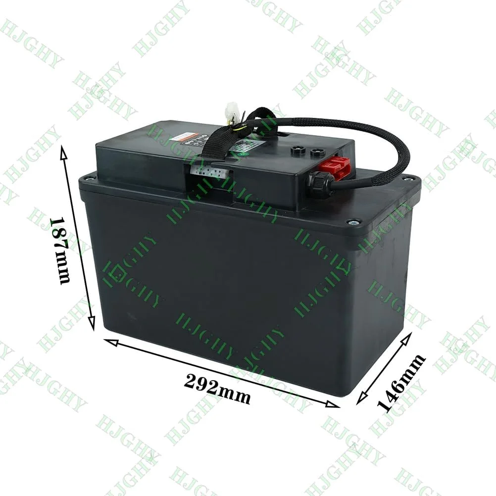 باطری لیتیومی 24 ولت 40 آمپر ساعت برای جک پالت برقی، دارای برد محافظ BMS داخلی و دسته قابل حمل برای موتورهای 0-960 وات