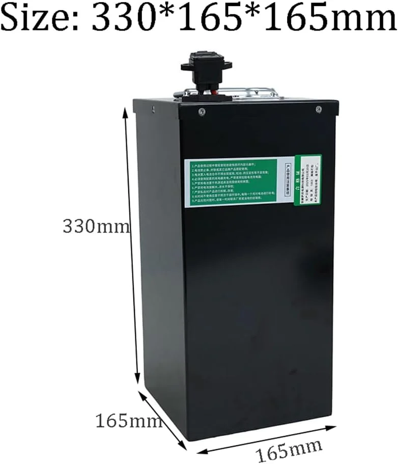 باطری لیتیوم آهن فسفات 48 ولت 30 آمپر ساعت قابل جابجایی برای موتورهای 0-1500 وات به همراه شارژر و دسته، A، 48 ولت 30 آمپر ساعت