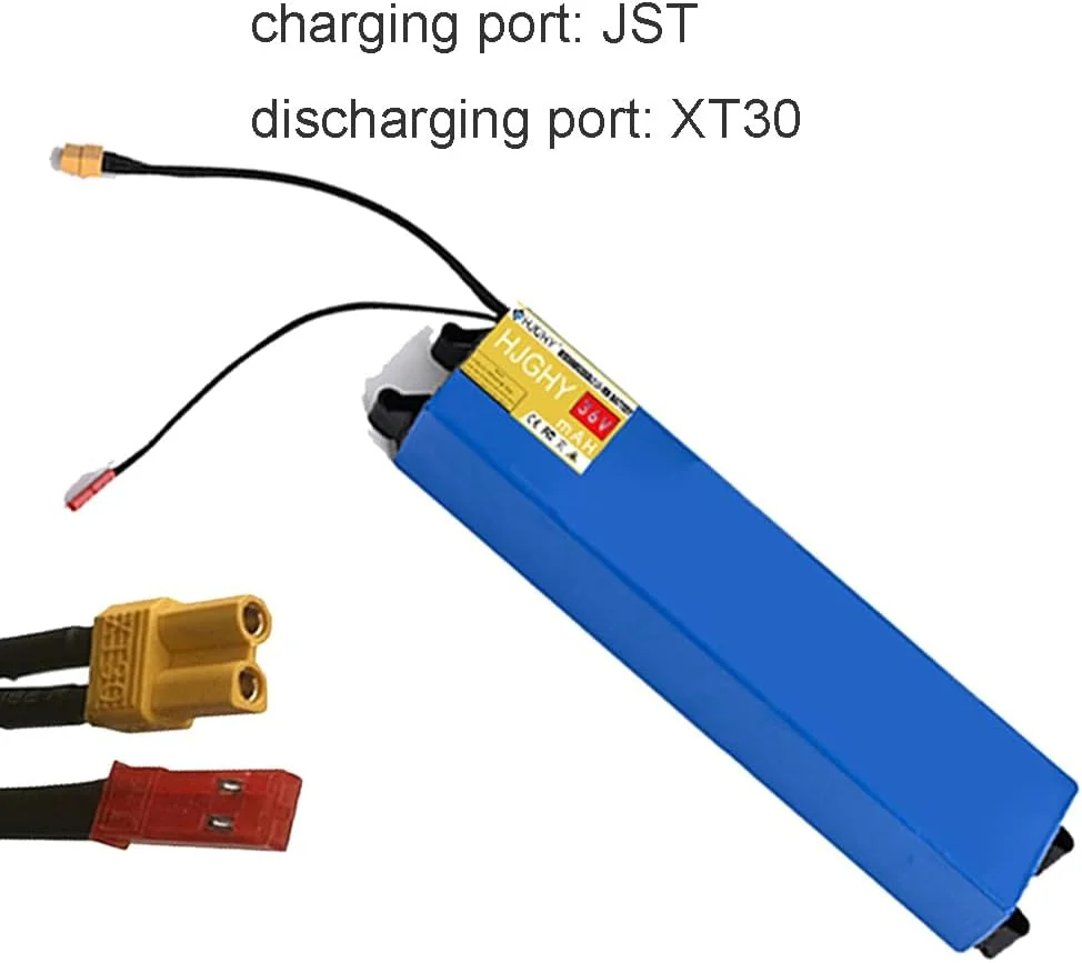 باطری اسکوتر برقی 36 ولت 6 آمپر ساعت، 7.8 آمپر ساعت، 10.5 آمپر ساعت، باطری لیتیومی جایگزین اسکوتر 36 ولت، لوازم جانبی برای باطری های داخلی اسکوتر M365 با دوشاخه XT30 و JST، 36 ولت، 10.5 آمپر ساعت