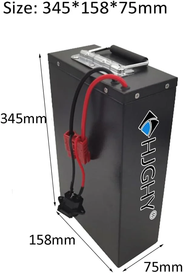 باطری لیتیوم-یونی موتور سیکلت برقی 48 ولت 60 ولت 15 آمپر ساعت 20 آمپر ساعت 72 ولت 20 آمپر ساعت برای موتور سیکلت 0-1500 وات، اسکوتر تایر پهن، موتور دوچرخه برقی دو چرخ با BMS و شارژر، 72 ولت 20 آمپر ساعت