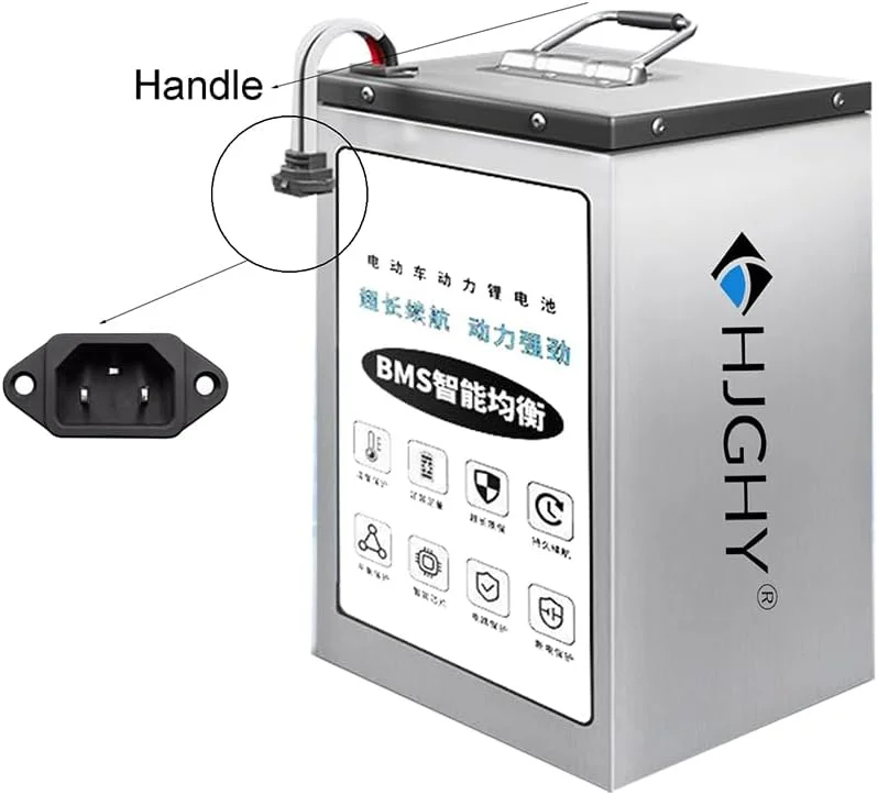 باطری موتور سیکلت برقی LiFePO4 فسفات آهن لیتیومی 60 ولت 48 ولت 72 ولت 25 آمپر ساعت 35 آمپر ساعت 40 آمپر ساعت 50 آمپر ساعت به همراه شارژر برای کیت موتورهای 1200-3600 وات