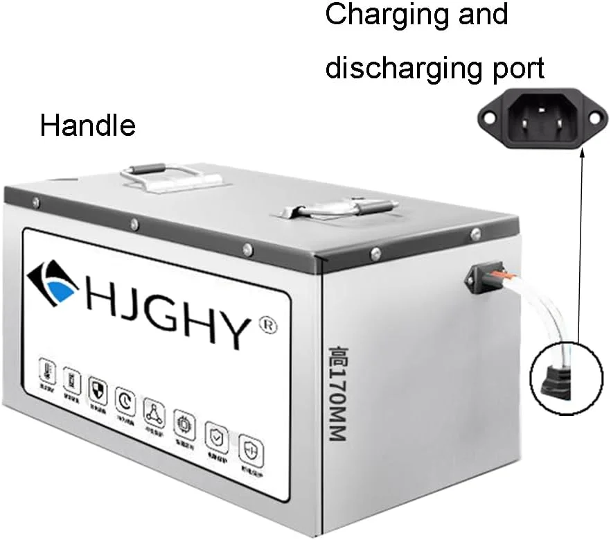 باطری موتور سیکلت برقی 48 ولت 60 ولت 72 ولت، 60 ولت 48 ولت 72 ولت 25 آمپر ساعت 35 آمپر ساعت 40 آمپر ساعت LiFePO4 لیتیوم آهن فسفات برای موتورهای برقی 0-3000 وات، سه چرخه، 48 ولت، 25 آمپر ساعت