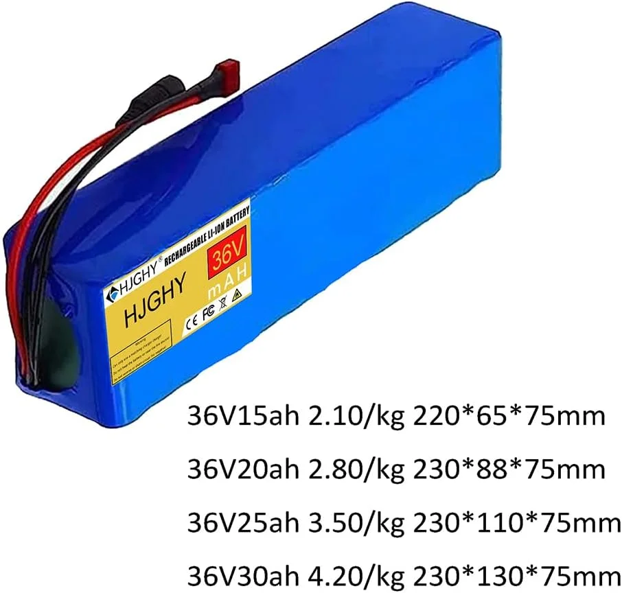باطری موتور سیکلت برقی 48 ولت 60 ولت 20 آمپر ساعت 25 آمپر ساعت 30 آمپر ساعت 35 آمپر ساعت، بسته باطری لیتیوم یون 36 ولت 15 آمپر ساعت 20 آمپر ساعت 25 آمپر ساعت 30 آمپر ساعت به همراه شارژر برای موتور 0-2500 وات