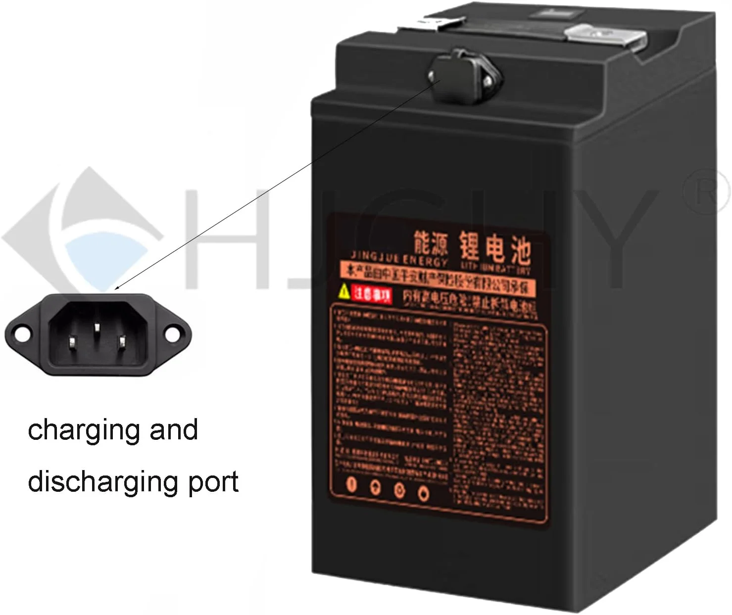 باطری موتور سیکلت برقی 60 ولت لیتیومی با ظرفیت 30، 35، 40، 50 و 60 آمپر ساعت برای موتور، اسکوتر، سه چرخه برقی 0 تا 3600 وات به همراه شارژر، 60 ولت، 60 آمپر ساعت