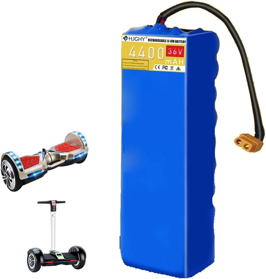 باتری لیتیوم یونی 36 ولت 4.4 آمپر ساعت برای اسکوتر برقی، باتری جایگزین 36 ولت 4400 میلی آمپر ساعت برای موتور خود بالانس 158.4 وات ساعت