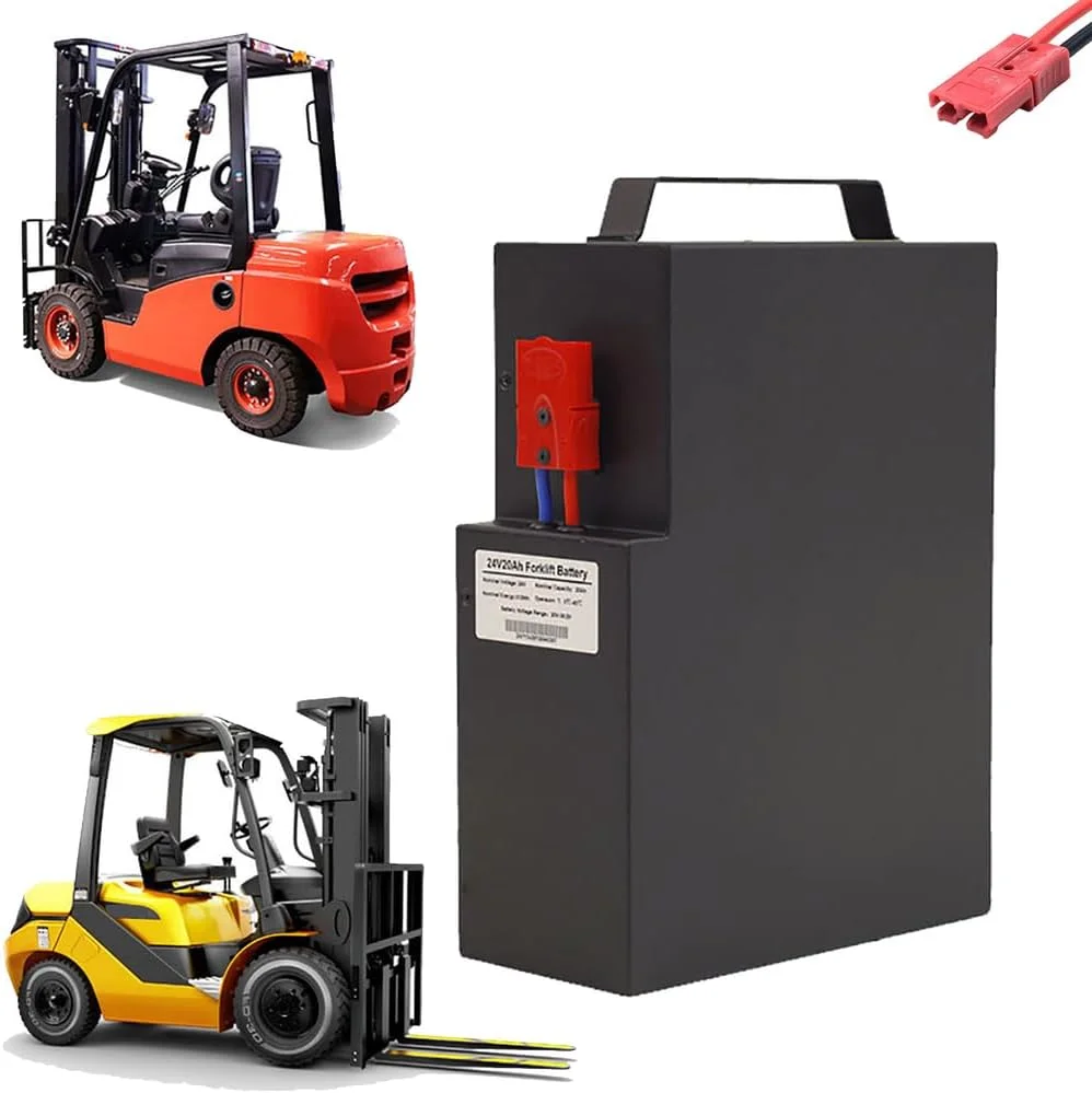 باطری لیتیومی 24 ولت 20 آمپر ساعت برای لیفتراک برقی، بسته باطری لیتیوم-یون 24 ولت برای کامیون های لجستیک با پورت اندرسون برای کیت های موتور 500 وات