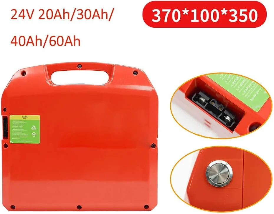 باتری لیتیوم یون 24 ولت 20 آمپر ساعت 30 آمپر ساعت 40 آمپر ساعت 60 آمپر ساعت لیفتراک برقی و باتری لیتیومی 48 ولت 20 آمپر ساعت 30 آمپر ساعت برای جک پالت برقی دستی، 24 ولت، 30 آمپر ساعت