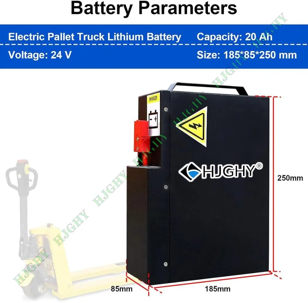 باطری لیتیومی 24 ولت 20 آمپر ساعت برای لیفتراک برقی، بسته باطری لیتیوم-یون 24 ولت برای کامیون های لجستیک با پورت اندرسون برای کیت های موتور 500 وات