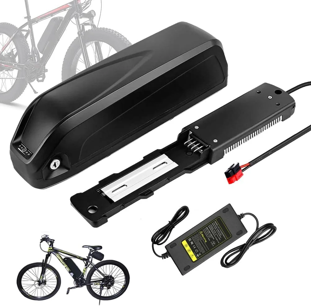 باطری دوچرخه برقی 36 ولت 48 ولت 52 ولت 13 آمپر ساعت 15 آمپر ساعت 18 آمپر ساعت 20 آمپر ساعت، باطری لوله پایین دوچرخه برقی 52 ولت 13 آمپر ساعت 15 آمپر ساعت با ظرفیت بالا برای موتور دوچرخه برقی 0-850 وات به همراه شارژر و کانکتور