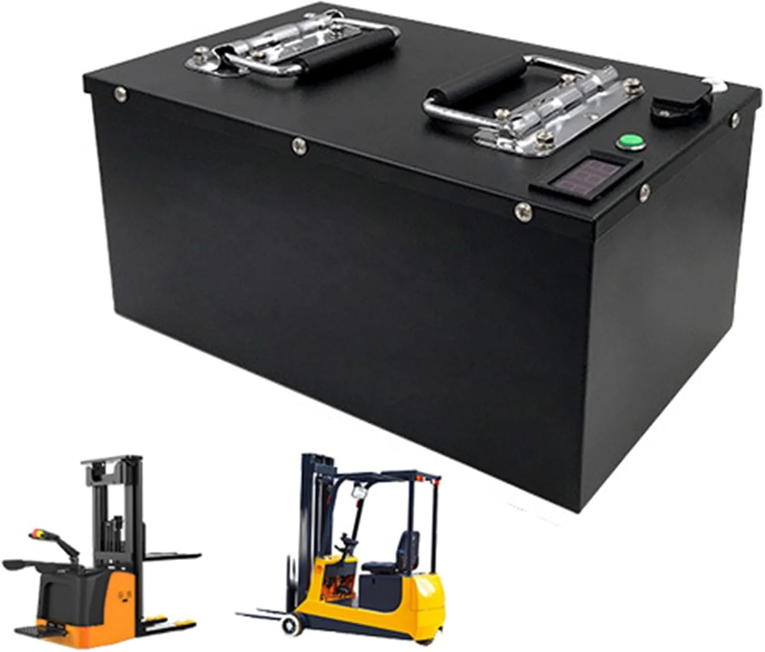 باتری لیتیومی 48 ولت برای لیفتراک برقی، جایگزین باتری پالت تراک برقی 48 ولت، باتری موتور سیکلت برقی 3000 وات به همراه دسته، 46 آمپر ساعت، 50 آمپر ساعت، 60 آمپر ساعت