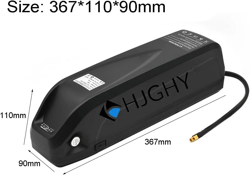 باطری دوچرخه برقی 36 ولت 48 ولت 52 ولت 13 آمپر ساعت 15 آمپر ساعت 18 آمپر ساعت 20 آمپر ساعت، باطری لوله پایین دوچرخه برقی 52 ولت 13 آمپر ساعت 15 آمپر ساعت با ظرفیت بالا برای موتور دوچرخه برقی 0-850 وات به همراه شارژر و کانکتور