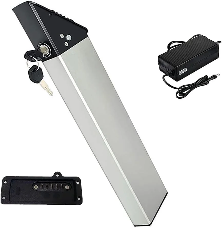 باتری دوچرخه برقی 48 ولت 10.4 آمپر ساعت، 12 آمپر ساعت، 12.8 آمپر ساعت، 14 آمپر ساعت، باتری لیتیومی داخلی به همراه شارژر، باتری تاشو 48 ولت مناسب برای کیت موتور 500W-670W