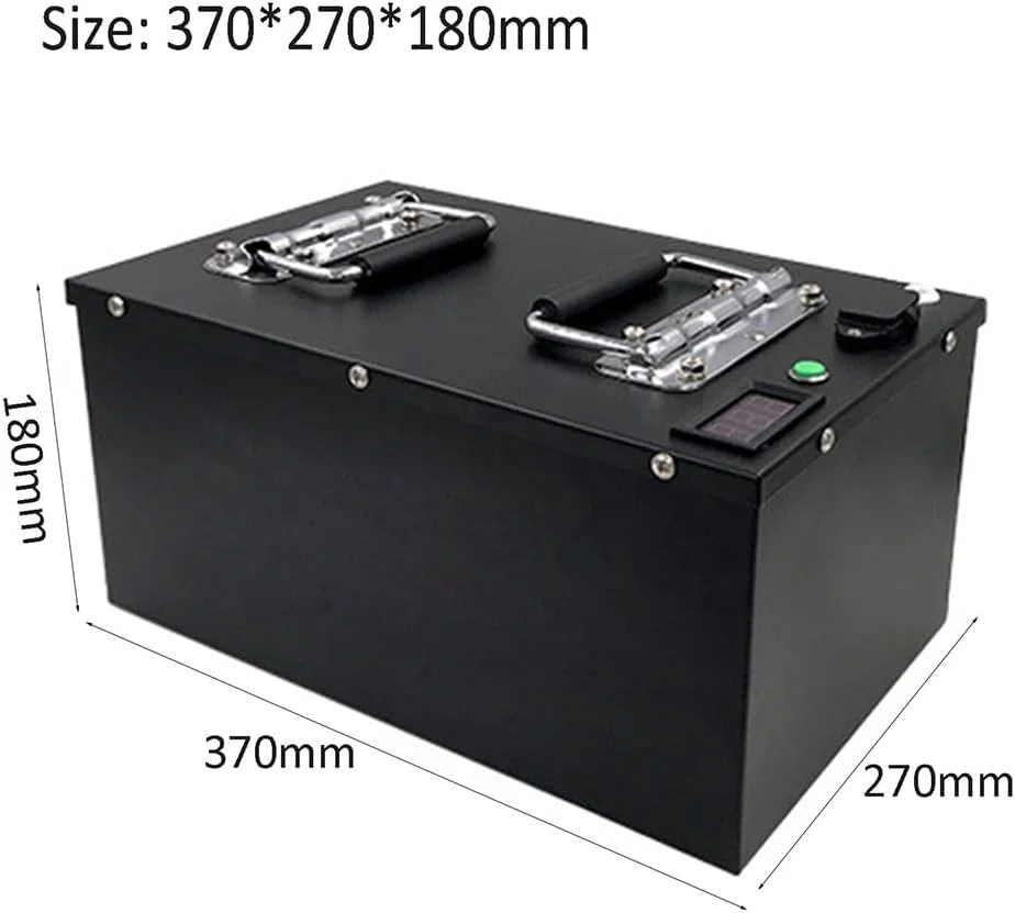 باتری لیتیومی 48 ولت برای لیفتراک برقی، جایگزین باتری پالت تراک برقی 48 ولت، باتری موتور سیکلت برقی 3000 وات به همراه دسته، 46 آمپر ساعت، 50 آمپر ساعت، 60 آمپر ساعت