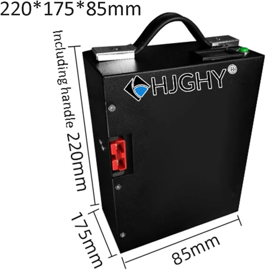 باطری لیتیومی 24 ولت 20 آمپر ساعت 25 آمپر ساعت لیفتراک برقی 48 ولت 10 آمپر ساعت 15 آمپر ساعت 30 آمپر ساعت برای کیت های تبدیل موتور 500W-1500W به همراه دسته، 48v 30ah