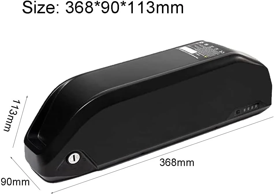 باتری لیتیوم یون ۳۶ ولت ۴۸ ولت مناسب لوله پایین دوچرخه، ۱۳ آمپر ساعت ۱۵ آمپر ساعت ۱۸.۲ آمپر ساعت ۲۳.۴ آمپر ساعت به همراه شارژر برای موتور دوچرخه کوهستانی ۰-۱۰۰۰ وات، Anderson، ۴۸ ولت ۱۵ آمپر ساعت