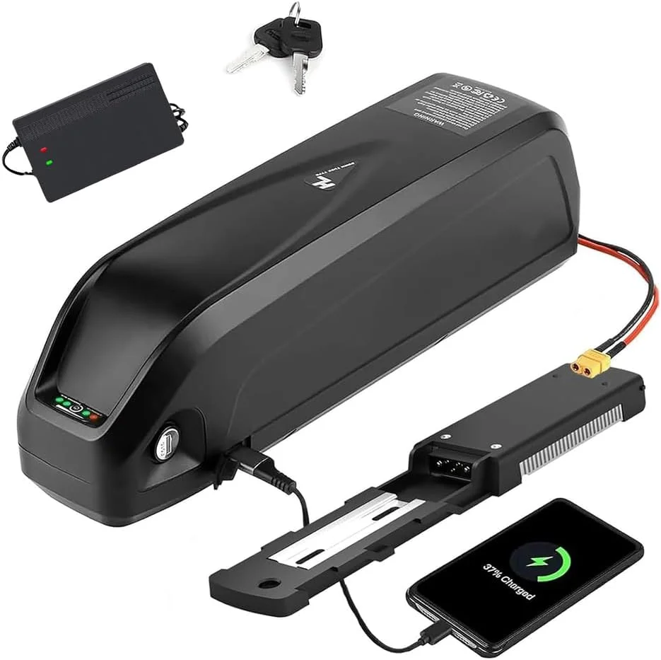 باتری لیتیوم یون 52 ولت برای دوچرخه برقی، باتری 52 ولت 10 آمپر ساعت، 15 آمپر ساعت، 18 آمپر ساعت، 20 آمپر ساعت، 25 آمپر ساعت به همراه برد محافظ BMS و شارژر برای موتورهای دوچرخه کوهستانی 0-1300 وات، X60، 52 ولت 20 آمپر ساعت