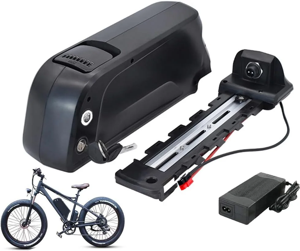 باطری لوله پایین دوچرخه برقی 36 ولت 10 آمپر ساعت 12 آمپر ساعت 15 آمپر ساعت 17.5 آمپر ساعت 48 ولت 52 ولت 10 آمپر ساعت 12 آمپر ساعت 14 آمپر ساعت 8 آمپر ساعت لیتیومی جایگزین برای کیت موتور برقی 0-700 وات به همراه شارژر، اندرسون، 48 ولت 8 آمپر ساعت