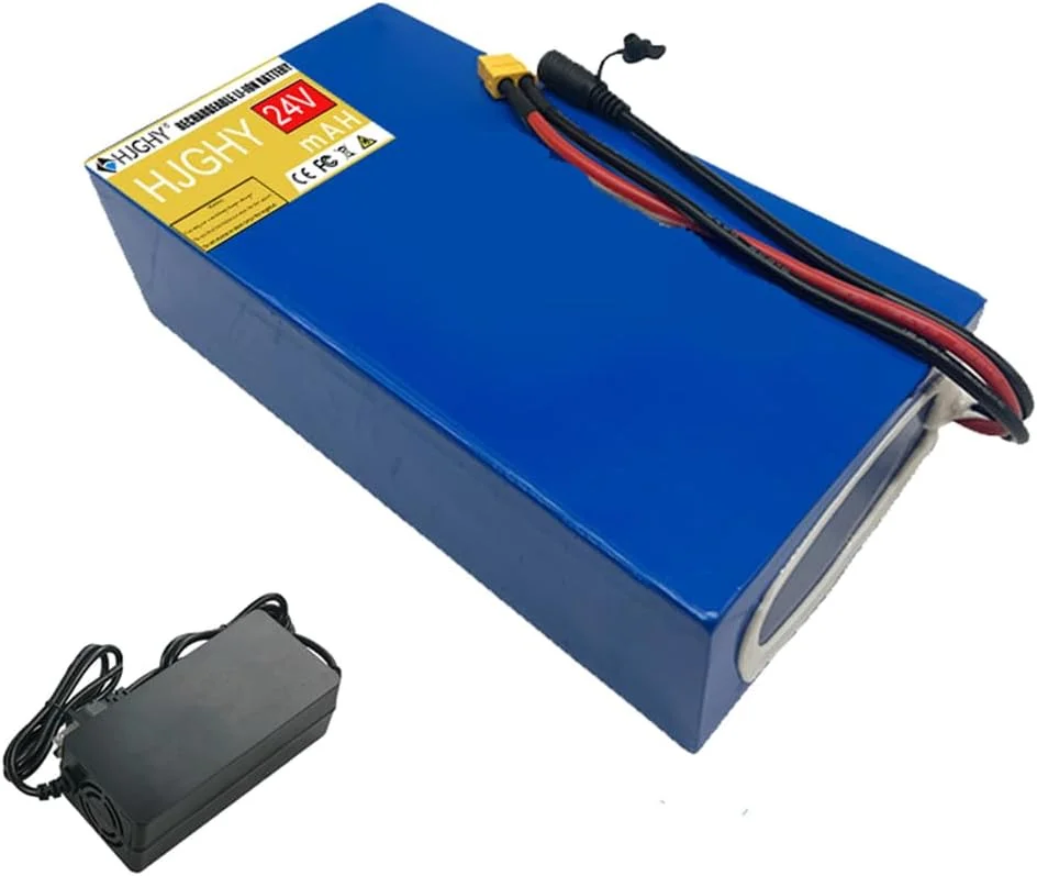 بسته باتری لیتیومی 24 ولت با ظرفیت بالا 30 آمپر ساعت 54 آمپر ساعت، منبع تغذیه قابل شارژ 24 ولت 6S 7S برای AGV فضای باز، دریل برقی، جاروبرقی، 25.2 ولت 30 آمپر ساعت
