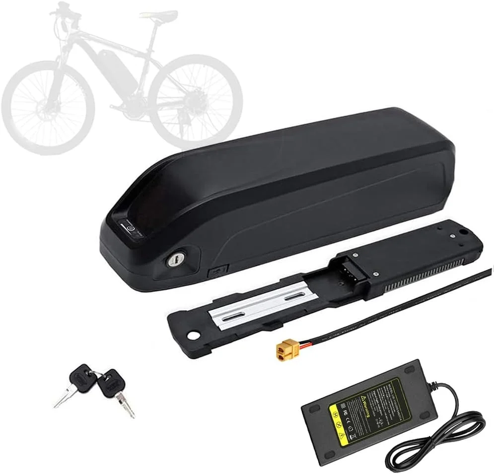 بسته باتری لیتیومی دوچرخه برقی 36 ولت 10 آمپر ساعت، 13 آمپر ساعت، 15 آمپر ساعت، 18 آمپر ساعت، 20 آمپر ساعت 52 ولت و 48 ولت 10 آمپر ساعت، 13 آمپر ساعت، 15 آمپر ساعت، 18 آمپر ساعت، 17.5 آمپر ساعت به همراه شارژر مدل X60، 48 ولت 17.5 آمپر ساعت