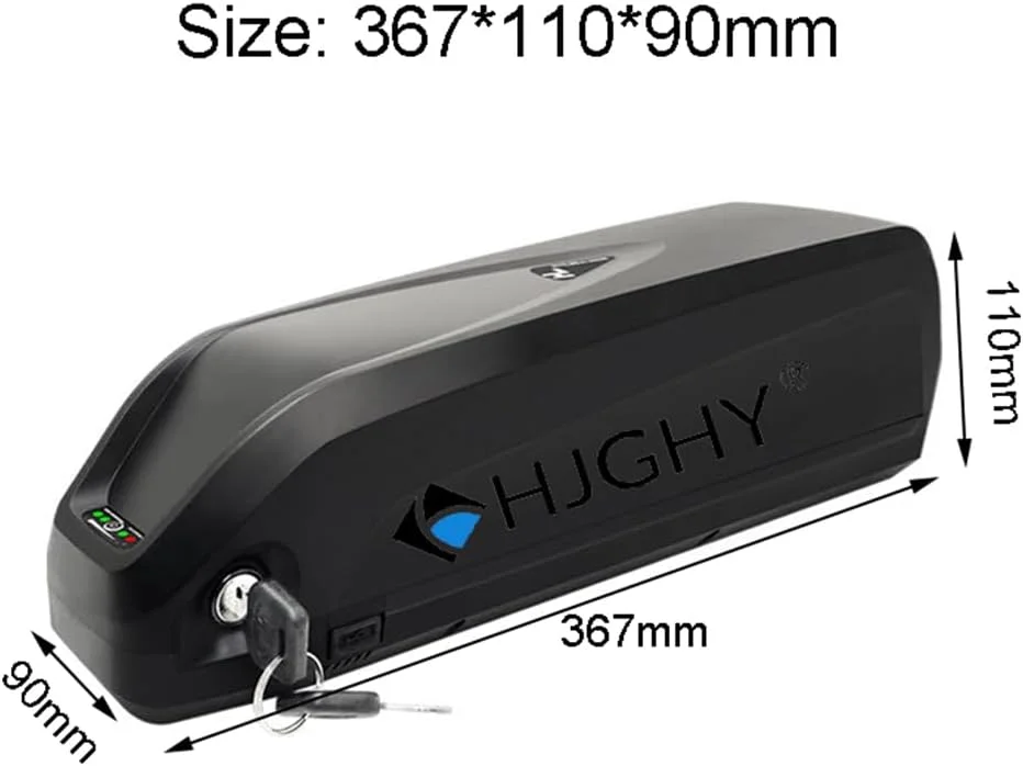 بسته باتری لیتیومی دوچرخه برقی 36 ولت 10 آمپر ساعت، 13 آمپر ساعت، 15 آمپر ساعت، 18 آمپر ساعت، 20 آمپر ساعت 52 ولت و 48 ولت 10 آمپر ساعت، 13 آمپر ساعت، 15 آمپر ساعت، 18 آمپر ساعت، 17.5 آمپر ساعت به همراه شارژر مدل X60، 48 ولت 17.5 آمپر ساعت