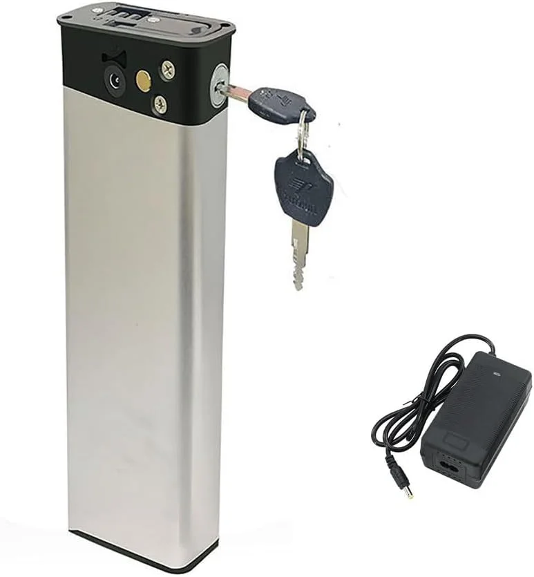 باتری لیتیوم یون 36 ولت 8 آمپر ساعت 10 آمپر ساعت، باتری لوله پایین 36 ولت به همراه شارژر و پورت 3 پین، باتری های داخلی 36 ولت برای موتور 0-360 وات