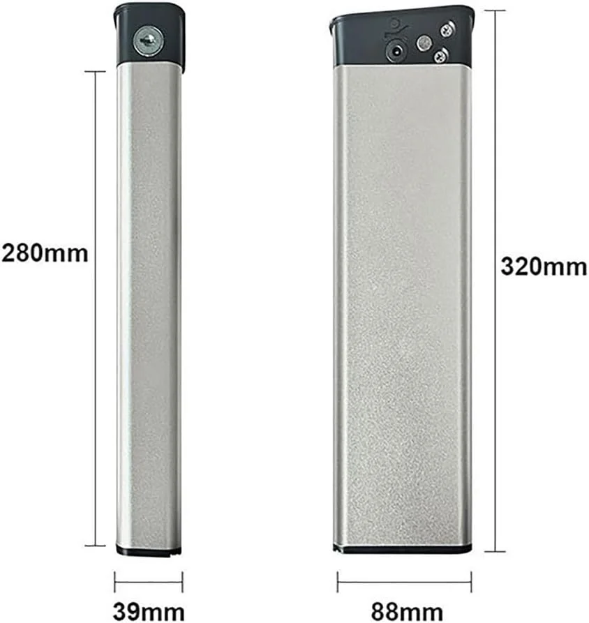 باتری لیتیوم یون 36 ولت 8 آمپر ساعت 10 آمپر ساعت، باتری لوله پایین 36 ولت به همراه شارژر و پورت 3 پین، باتری های داخلی 36 ولت برای موتور 0-360 وات