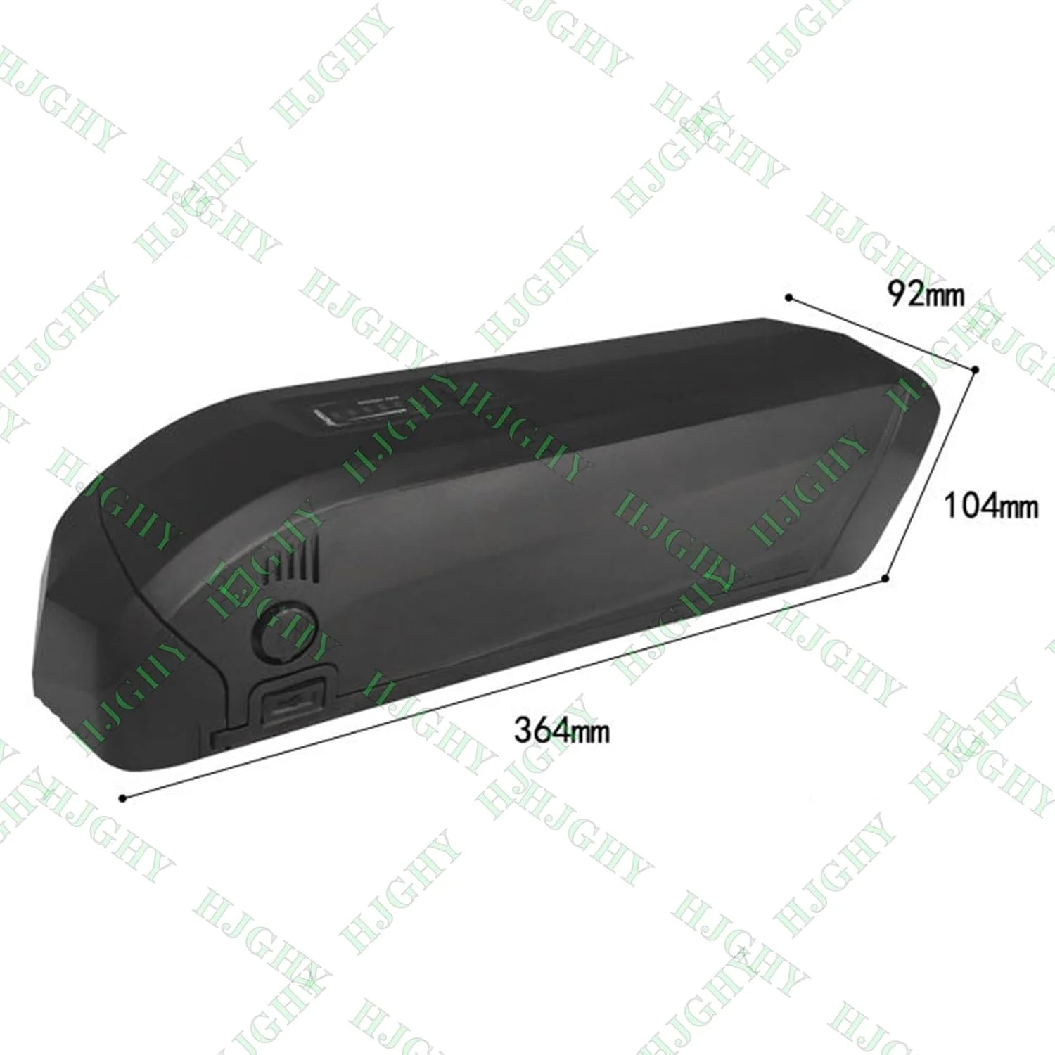 باتری لیتیوم-یونی 36 ولت 13 آمپر ساعت و باتری های دوچرخه برقی 48 ولت 10 آمپر ساعت با رابط USB و نمایشگر نیرو، باتری لوله پایین برای کیت های تبدیل موتور 250 وات - 500 وات