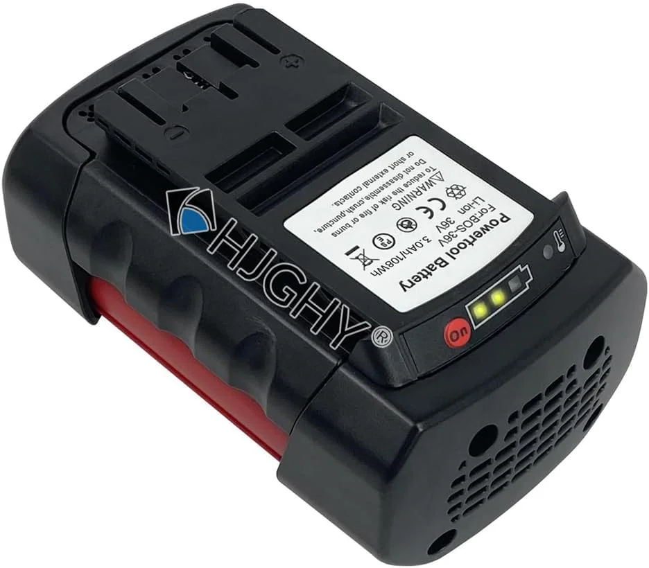 ابزار شارژی دستی 36 ولت، لوازم جانبی باتری لیتیومی 36 ولت 6 آمپر ساعت، باتری لیتیوم یونی جایگزین سازگار با B11536VSR/ GBH 36 VF-Li/GSR 36 V-Li