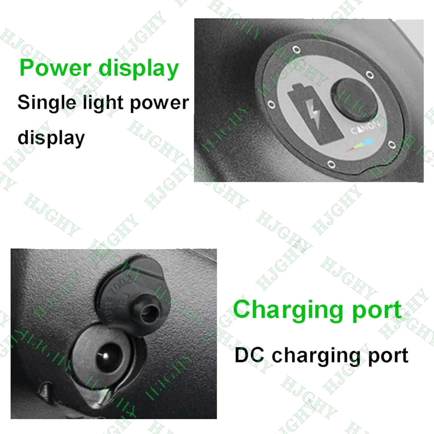 باطری 48 ولت دوچرخه برقی 48V 18Ah 25Ah 32Ah مدل باک سوخت برای موتور سیکلت 800W-1500W باطری لوله پایین 48 ولت با نمایشگر قدرت