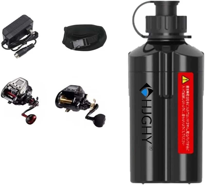 باتری لیتیومی 14.8 ولت با ظرفیت 3500mAh 5000mAh 7000mAh 10000mAh برای چرخ ماهیگیری، باتری وینچ برقی 14.8 ولت به همراه شارژر، باتری میله ماهیگیری