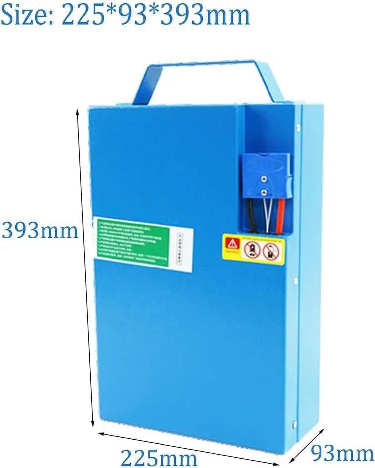 باتری لیتیوم آهن فسفات 48 ولت 20 آمپر ساعت برای لیفتراک برقی، پالت تراک برقی، و کامیون لجستیک انبار، مناسب موتورهای 500 تا 1000 وات به همراه دستگیره