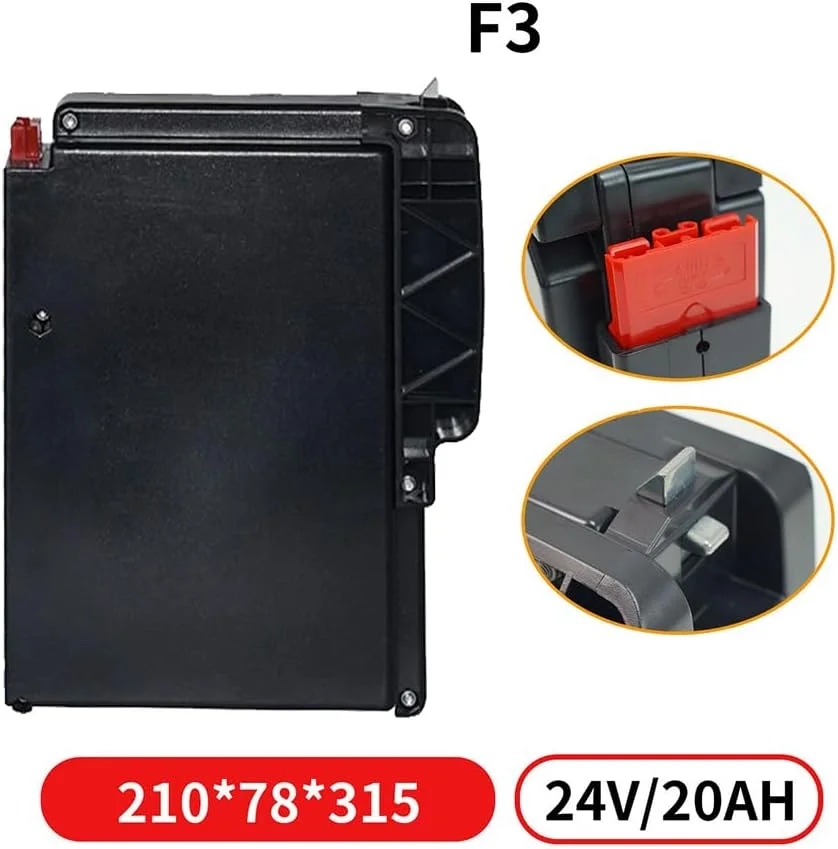 باطری لیتیوم آهن فسفات 24 ولت 20 آمپر ساعت برای لیفتراک برقی با دسته، مدل A