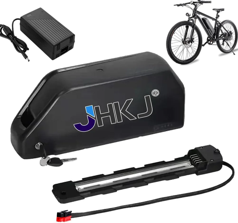 بسته باتری لیتیوم یونی دوچرخه برقی 52 ولت 18 آمپر ساعت، 19.2 آمپر ساعت، 20 آمپر ساعت، 22.5 آمپر ساعت، 24 آمپر ساعت، 25 آمپر ساعت، 60 ولت 18 آمپر ساعت، 20 آمپر ساعت، 72 ولت 15 آمپر ساعت Downtube برای کیت تبدیل دوچرخه برقی 0-1300 وات، Anderson، 52V22.5Ah
