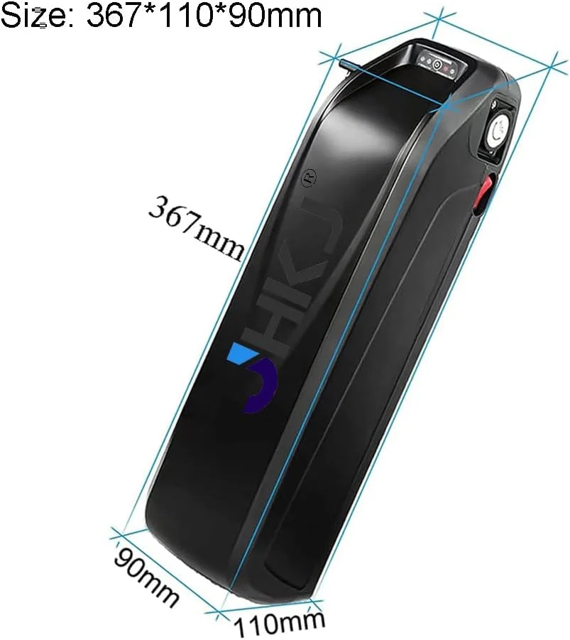 باتری لیتیوم-یونی دوچرخه برقی 52 ولت 10 آمپر ساعت، 15 آمپر ساعت، 18 آمپر ساعت، 20 آمپر ساعت، 25 آمپر ساعت مناسب برای موتورهای دوچرخه کوهستانی 250 وات، 750 وات، 1000 وات، 1300 وات