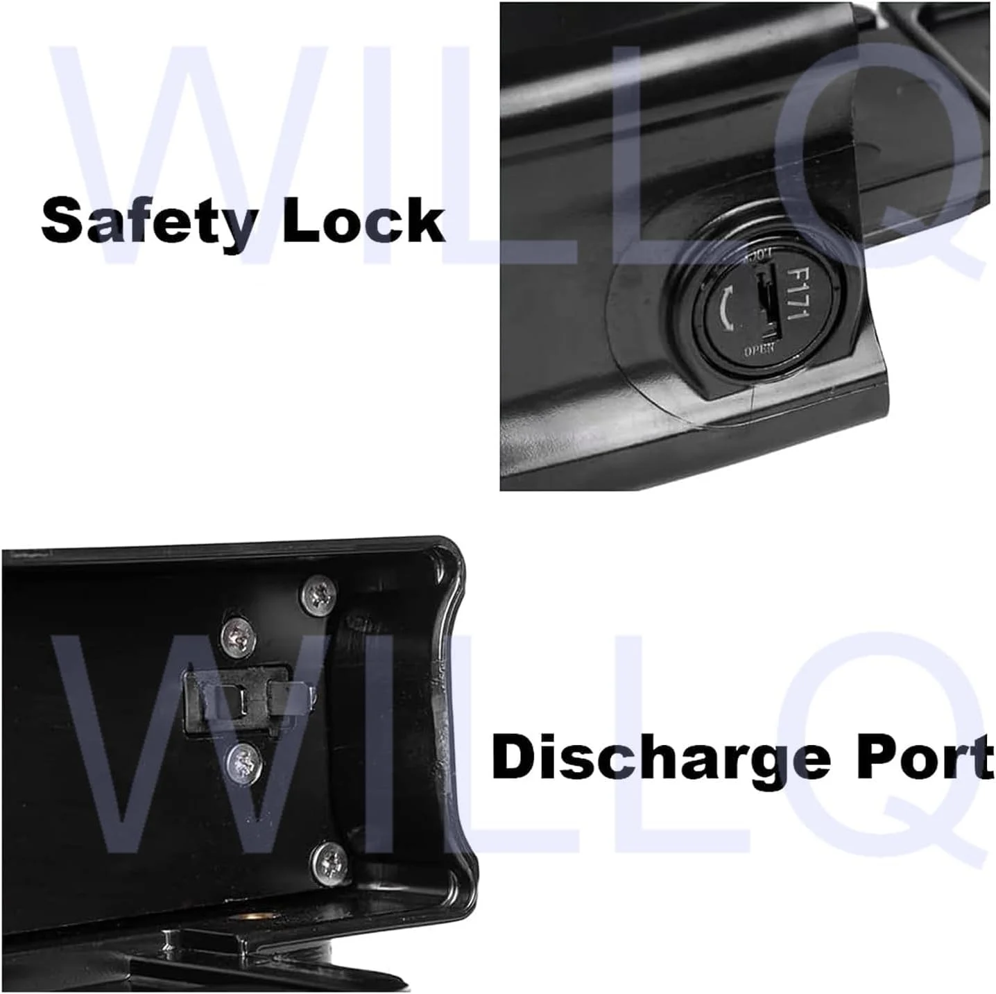 باطری لیتیومی 36 ولت 48 ولت برای دوچرخه برقی، قابل نصب روی باربند، 12 آمپر ساعت 15 آمپر ساعت 18 آمپر ساعت، مناسب موتورهای 850 وات 650 وات 500 وات 250 وات دوچرخه کوهستان، همراه با باربند، 36V12Ah