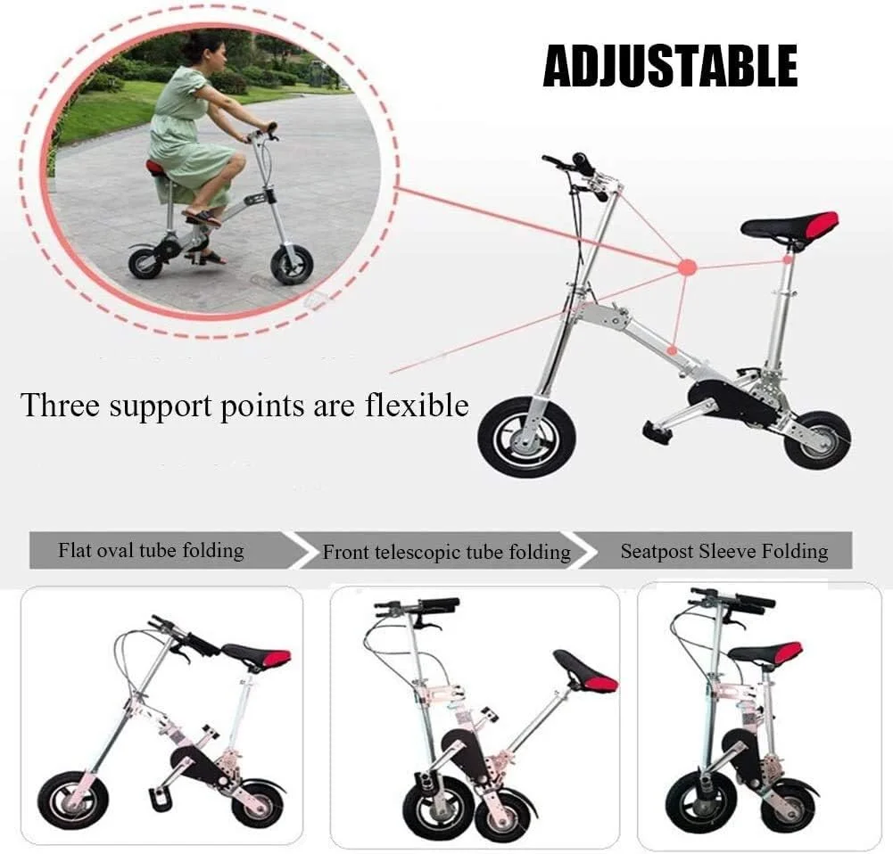 دوچرخه تاشو مینی ساده و شیک، تک سرعته، مناسب بزرگسالان، با فریم آلیاژ آلومینیوم، جذب شوک، مناسب رفت و آمد شهری (سایز: X11)