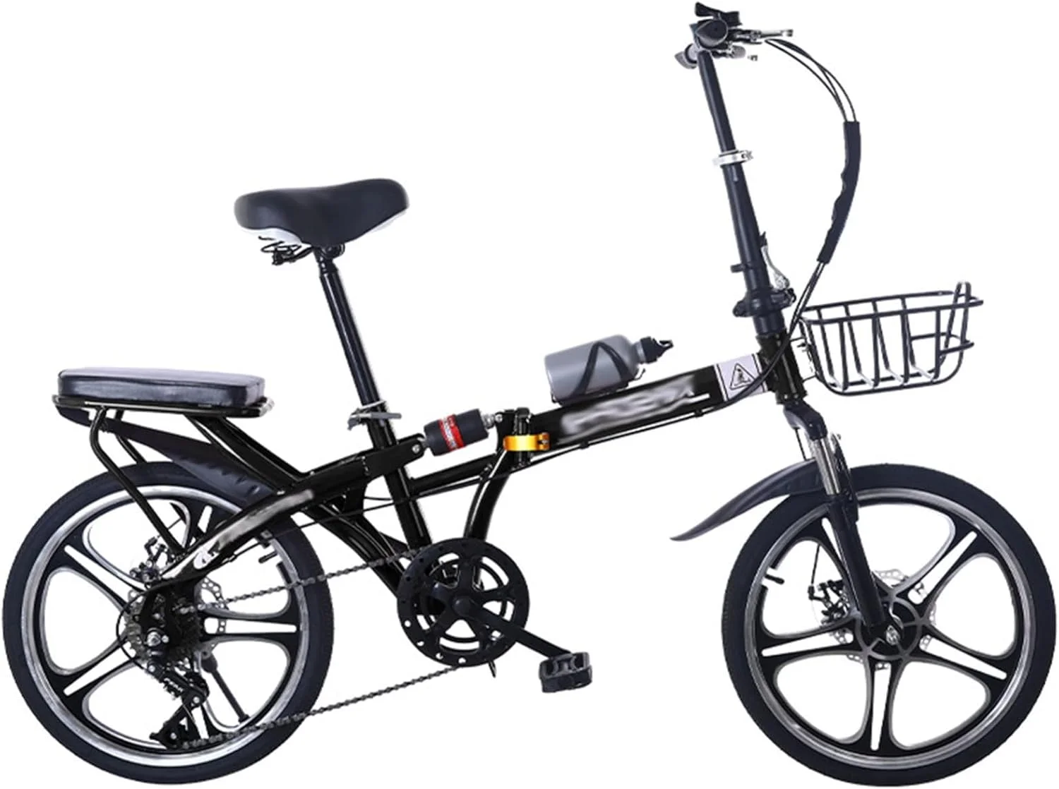 دوچرخه تاشو ساده و مد روز 16/20 اینچ 7 سرعته، دوچرخه تاشو فولادی کربنی با ترمز دیسکی دوبل، دوچرخه های تاشو شهری، دوچرخه تاشو شهری، ورزش های فضای باز C 16 اینچ