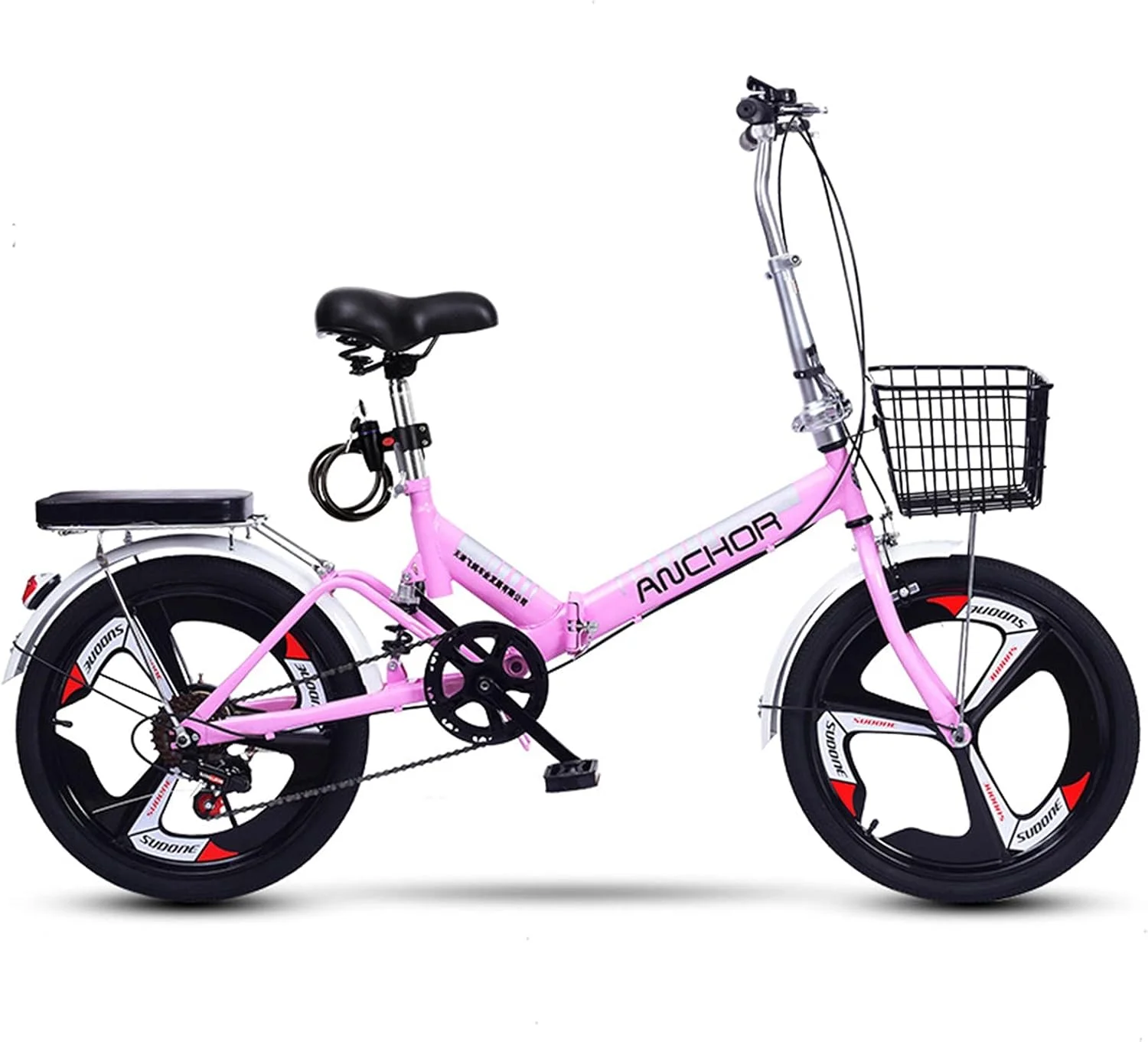 دوچرخه تاشو ساده و شیک با ترمزهای دیسکی، مناسب برای جاده های کوهستانی و جاده های بارانی و برفی، آلیاژ آلومینیوم فوق سبک، دوچرخه تاشو 20 اینچی B 20 اینچ