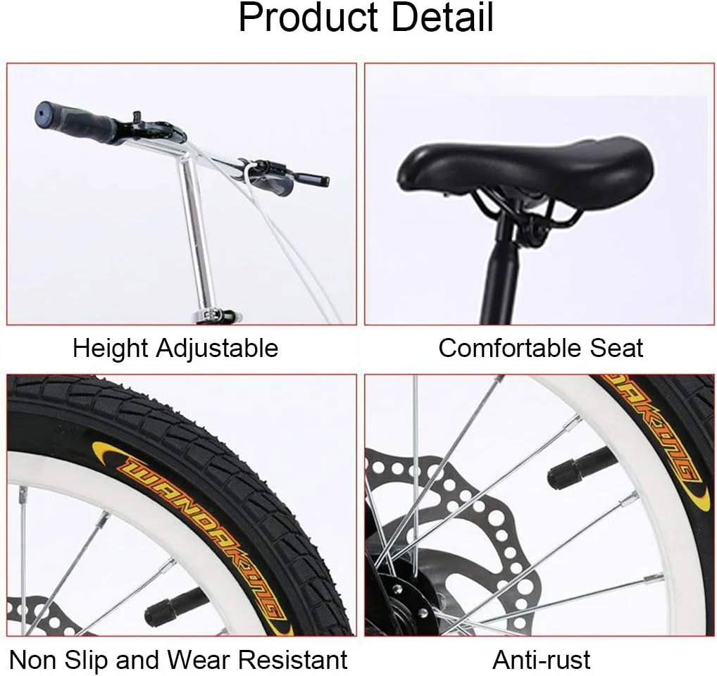 دوچرخه تاشو 14 اینچی ساده و مد روز، 5 سرعته، قابل حمل، جمع و جور، مناسب دانشجویان، دوچرخه سبک وزن شهری برای مردان، زنان و کودکان، 4 رنگ