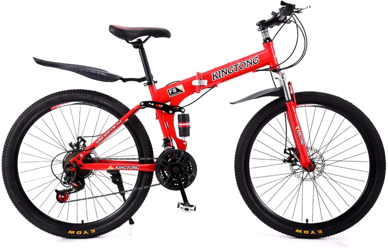 دوچرخه کوهستانی تاشو ساده و شیک 24/26 اینچی، دوچرخه تاشو MTB با سیستم تعلیق دوبل، دوچرخه تاشو Outroad با 24/27 دنده، ترمز دیسکی دوبل، مناسب دانشجویان، بزرگسالان، خانم ها و آقایان، مناسب شهر و تاشو