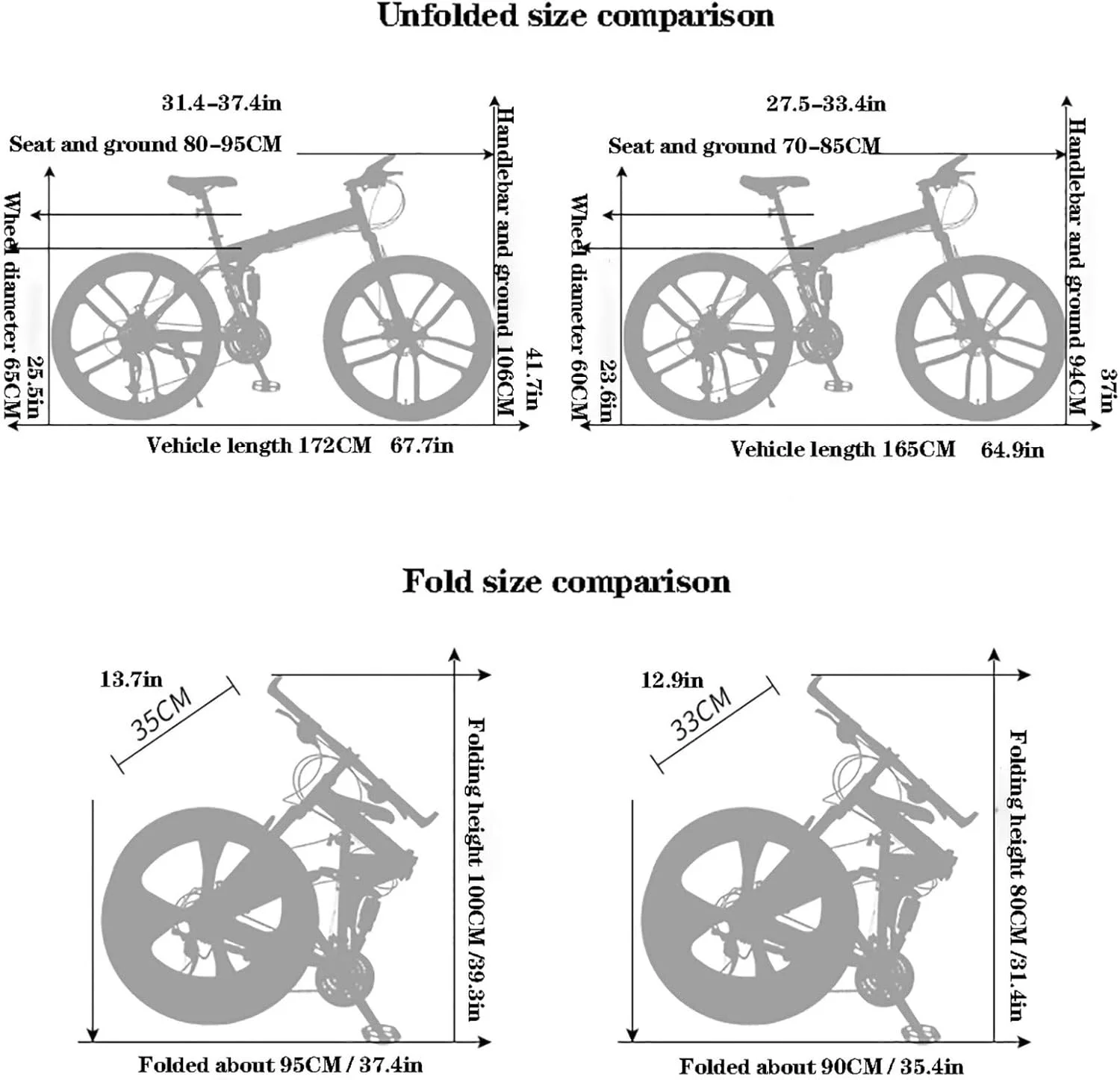 دوچرخه کوهستانی تاشو ساده و شیک 24/26 اینچی، دوچرخه تاشو MTB با سیستم تعلیق دوبل، دوچرخه تاشو Outroad با 24/27 دنده، ترمز دیسکی دوبل، مناسب دانشجویان، بزرگسالان، خانم ها و آقایان، مناسب شهر و تاشو