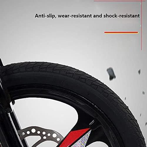 دوچرخه تاشو 20 اینچی با طراحی ساده و مدرن، قابل حمل و سبک وزن، مناسب برای آقایان و بانوان (سایز: تک سرعته مشکی با سیستم کمک فنر دوبل)