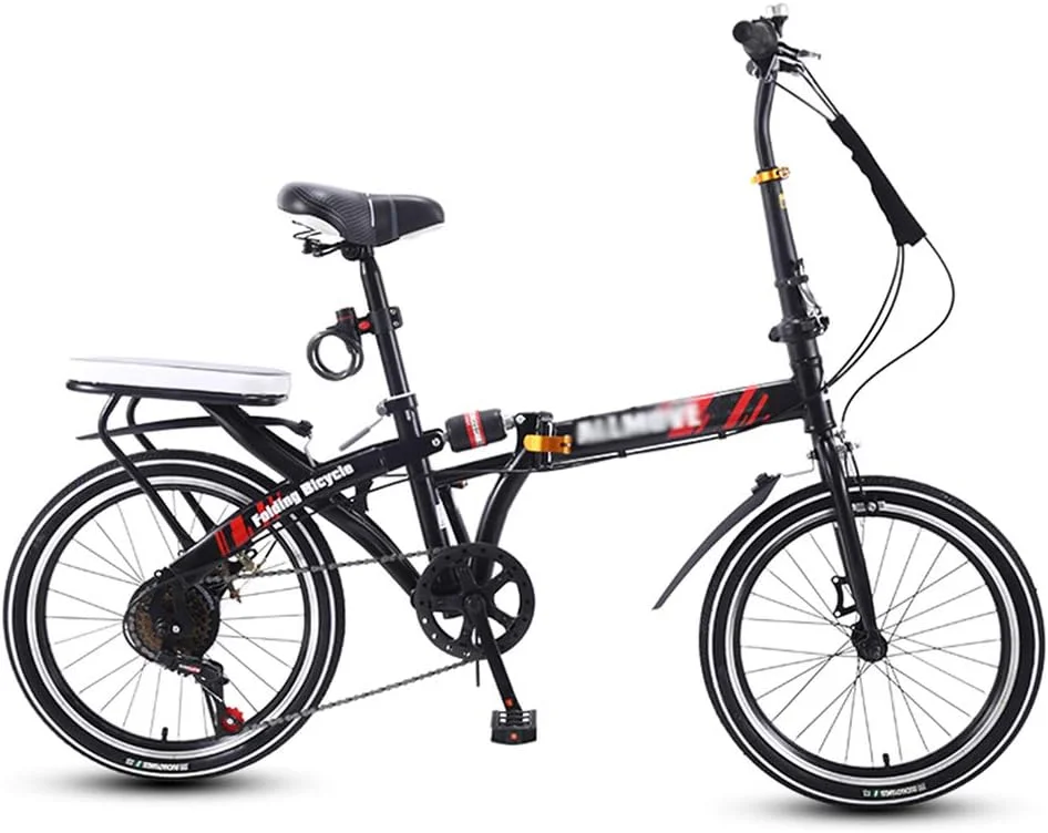 دوچرخه تاشو 20 اینچی ساده و شیک مناسب کار، بزرگسال، فوق سبک، تک سرعته، قابل حمل، کوچک، دانشجویی، مردانه، دوچرخه تاشو