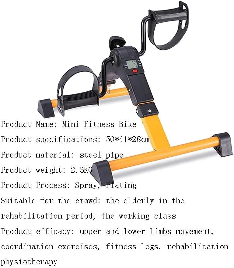 دستگاه مینی دوچرخه ورزشی تاشو برای تمرین پا با مقاومت قابل تنظیم و نمایشگر دیجیتال، سبز