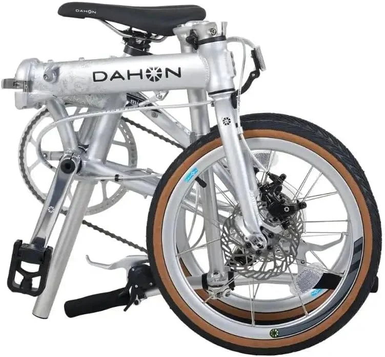 دوچرخه تاشو 16 اینچی داهون K9، نقره ای، دوچرخه رفت و آمد شهری جمع و جور