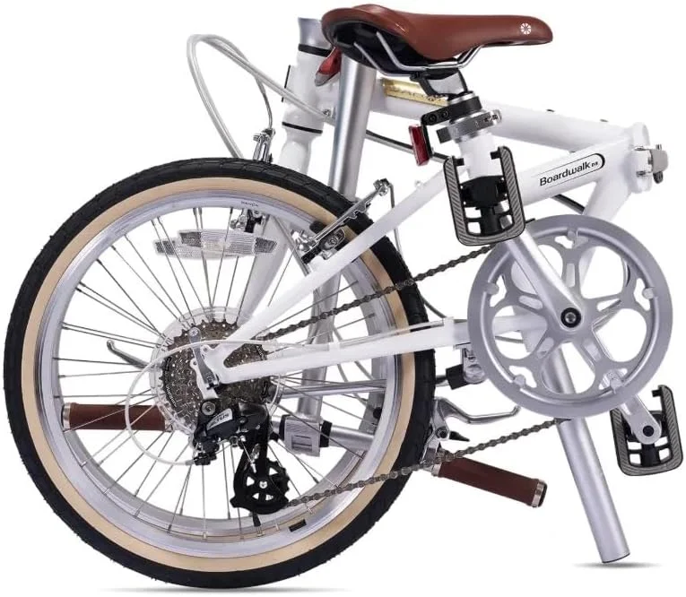 دوچرخه تاشو داهون Boardwalk D8، چرخ 20 اینچی، سفید