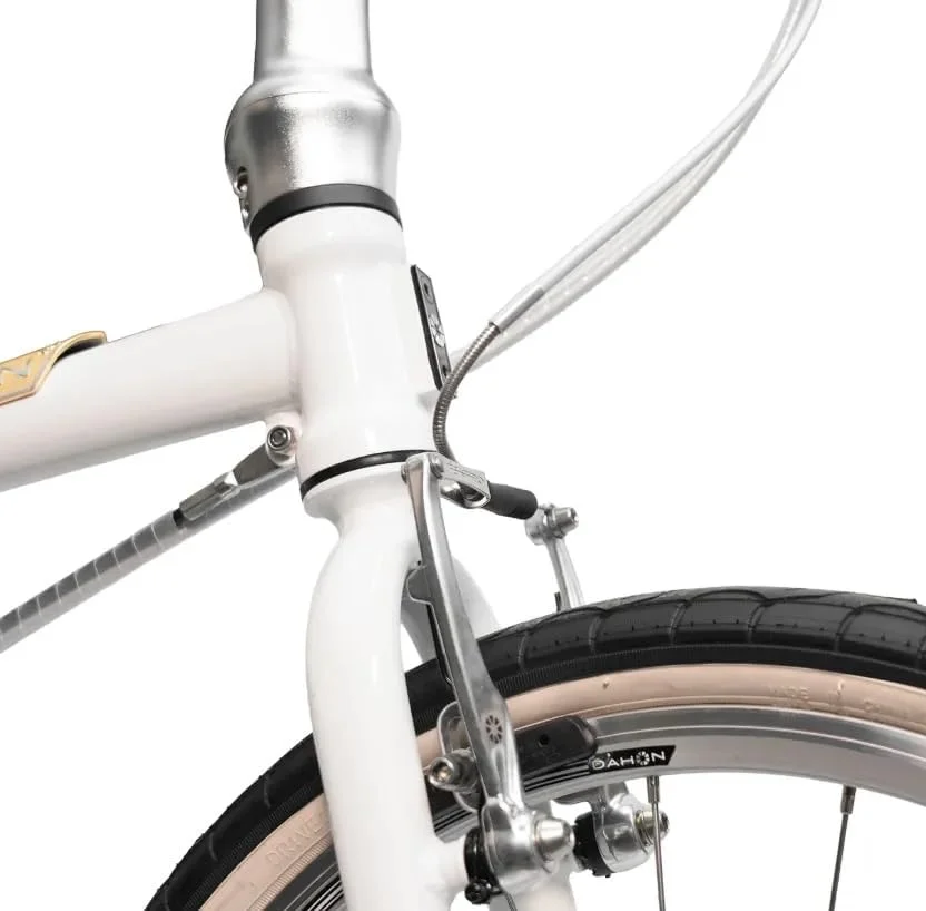 دوچرخه تاشو داهون Boardwalk D8، چرخ 20 اینچی، سفید