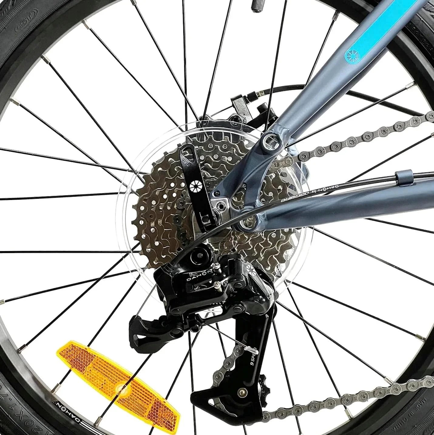 دوچرخه تاشو داهون همینگوی، چرخ‌های 20 اینچی، آبی، حمل و نقل شهری جمع و جور