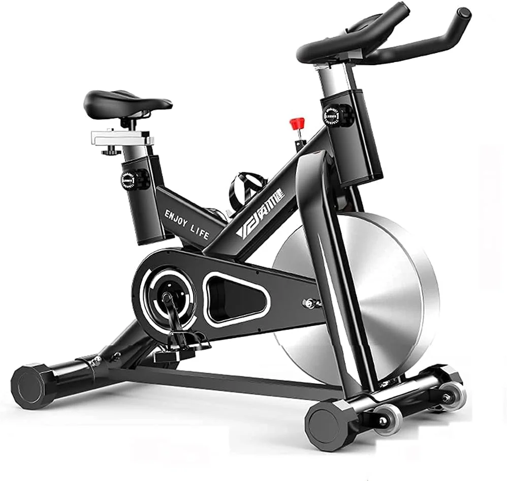 دوچرخه ثابت ورزشی بی صدا Ckrbacy، دوچرخه ورزشی داخل سالن، تجهیزات ورزشی خانگی، دوچرخه ورزشی با کنترل مغناطیسی، تاشو، تحمل وزن 120 کیلوگرم، دوچرخه بی صدا داخل سالن